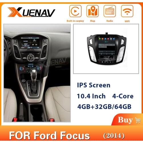 XUENAV 4-Core Car Radio DVD Player Android System GPS Navigation For-Ford Focus 2014 Car Headunit Multimedia Player