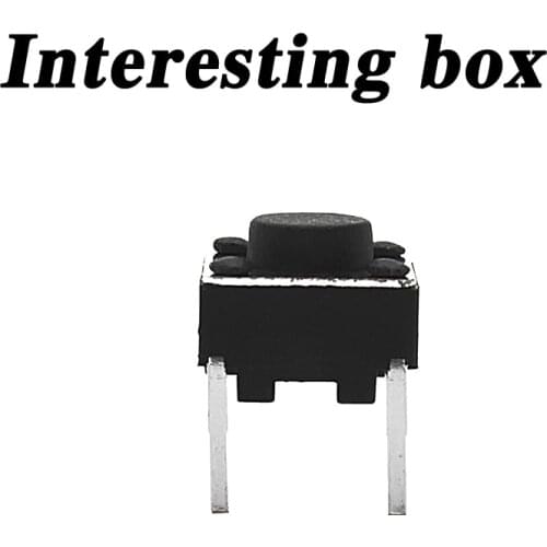 Free shippingTS-D016 touch switch 6*6*4.5 middle two-pin pin 6x6x4.5 micro button medium short 2 foot DIY handmade accessories