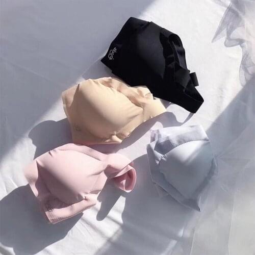 Seamless Fitness Candy Color Women Underwear Gathers Shock-Proof Thin Pad Sexy Push Up Bra Bralette Lingerie Female Intimates