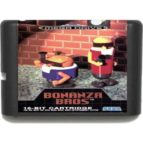 Bonanza Bros 16 bit MD Game Card For Sega Mega Drive For Genesis