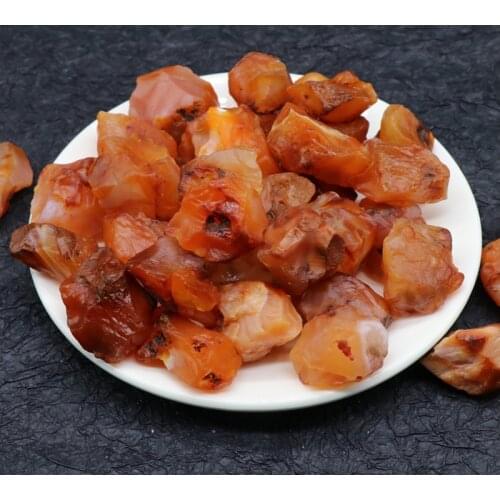 50pcs 25-35mm Raw Carnelian Natural Stone Beads For Jewelry makeing pendant necklace Chakra Jewelry Pendulum Amulet