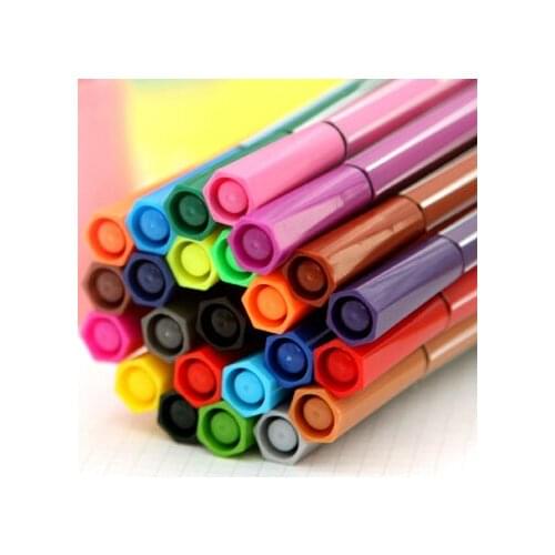 Fresh sleekly bottled crayon water wash water color pen child multicolour pen 18pcs