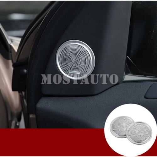 For Land Rover Discovery Sport Inner Car Door Speaker Frame Cover Trim 2015-2018 2pcs Car Accessories Interior Car Decor