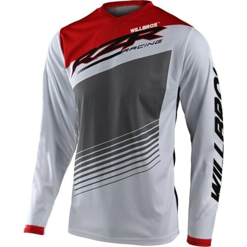 Willbros Adult GP Jersey Polaris Rzr Motorbike Motocross Summer T-shirt Motorcycle Long Sleeve