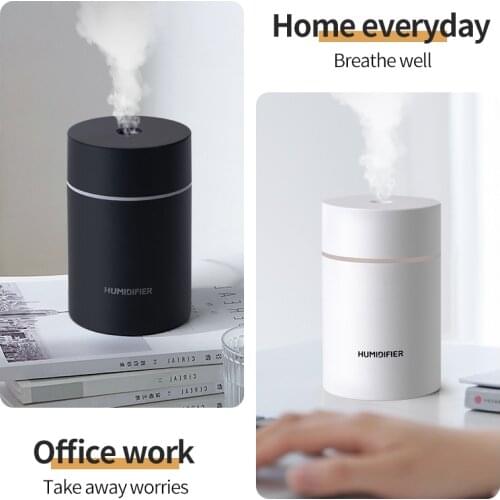 USB Mini Humidifier Car Air Purifier Oil Diffuser Electric Humidifier Mist Sprayer Essential Oil Diffuser With LED Night Light