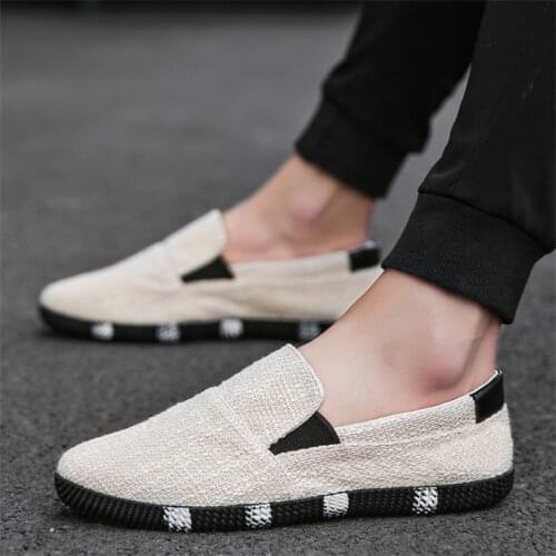 Summer Peas Shoes Men Light Slip on Loafers Moccasins Fashion Men Flats Shoes Casual Shoes Men Zapatos De Hombre Outdoor Walking