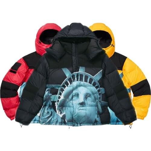 Plumn Mens Down Jacket FW19 Week 10 Joint Statue of Liberty Baltoto Statue Unisex Down Jacket