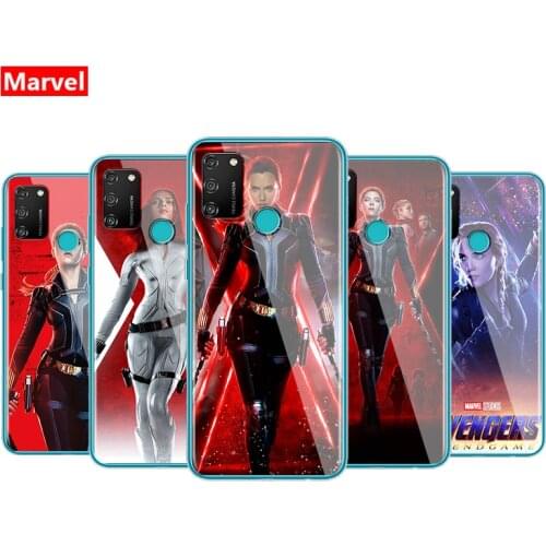 Marvel Avengers Super Hero Black Widow For Huawei Honor X10 10X 10i 10 9C 9S 9A 9i 9N 9X Pro 9 Lite Soft TPU Silicone Phone Case