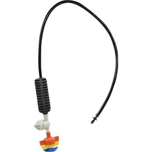 360 Degree Rotating Misting Sprinkler kit Greenhouse Hanging sprayer with Anti-dripper, heavy hammer 4mm Connector 2 Sets