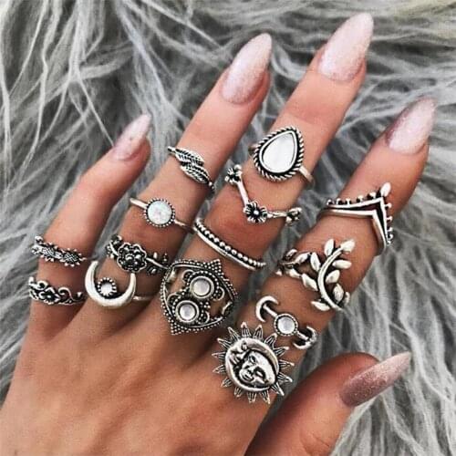 Silver Multi Ring Set
