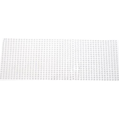 Sticker 750 Pcs / Set 3mm Diy Decal Acrylic Art Crystal Rhinestone Adhesive Scrapbooking Stickers silver