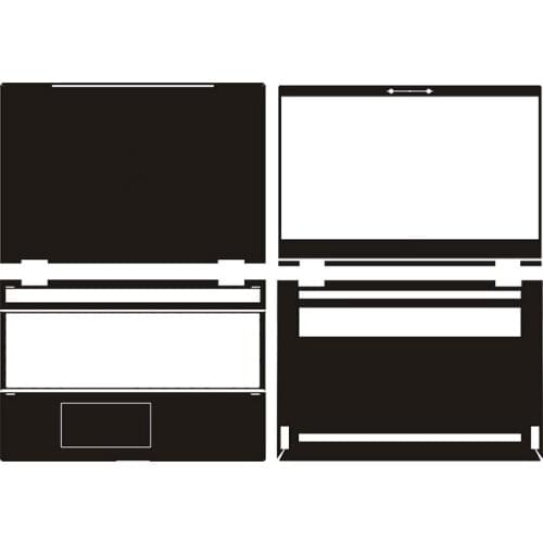 KH Laptop Sticker Skin Decal Carbon fiber Cover Protector for HP 15 ch013tx 15.6"