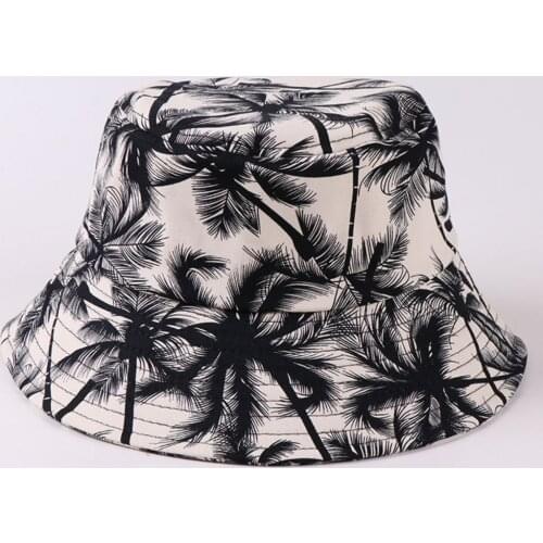 2021 New Fashion Trend Colored Drawing Bucket Hat Individuality Student Hat Black White 3 Color Optional Summer Sunhat Wholesale