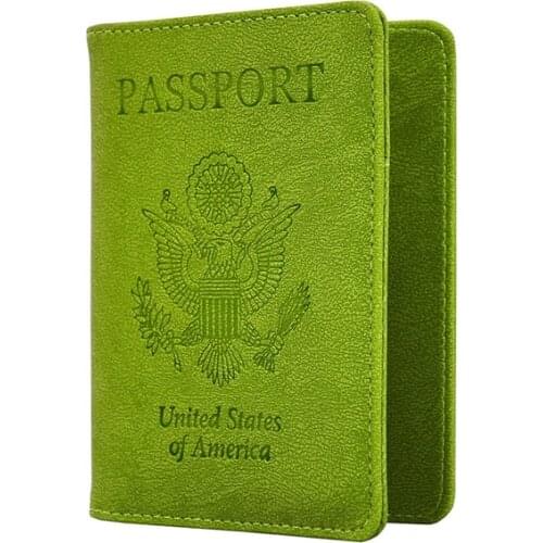 New Rfid Blocking Passport Cover Multifunction USA Passport Case American Covers for Passports Girls America Passport Holder
