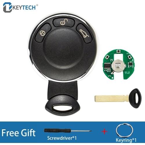 OkeyTech Remote Control Car Key Fob For BMW MINI Cooper Sone D Clubman Countryman Cabrio Car With 315/ 433/ 868MHz ID46 Chip