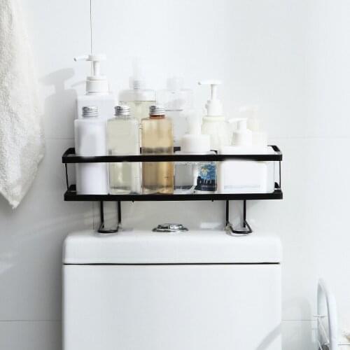 Home Accessories Toilet Storage Rack Holder Hollow Drain Organizer No Drilling For Bathroom Brush Bottle Organizador