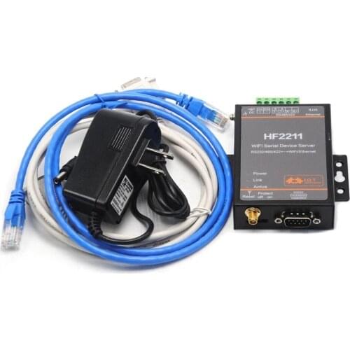 HF2211 Serial Port RJ45 RS232 485 422 Serial to Ethernet/Wi-Fi Conversion Server