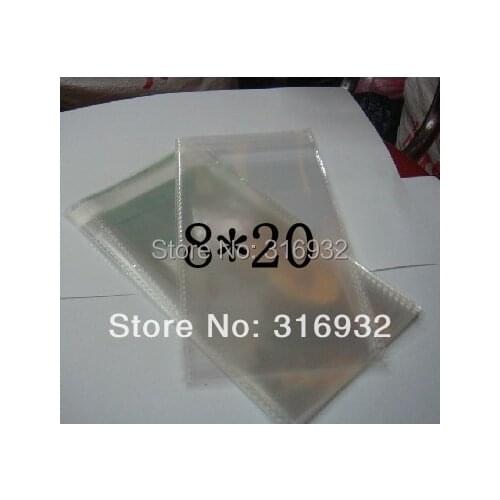 Clear Resealable Cellophane/BOPP/Poly Bags 8*20cm Transparent Opp Bag Packing Plastic Bags Self Adhesive Seal 8*20 cm