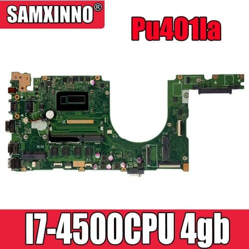 Pu401la I7-4500CPU 4gb ram motherboard for asus pu401la pu401l pu401 portable motherboard pu401la 100% tested