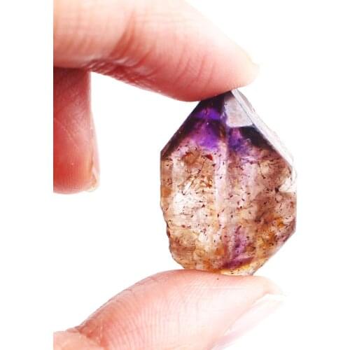 Rare Natural Rough Super Seven Skeletal Purple Crystals Rock Stone Amethyst Quartz Crystal Specimen Healing Decor