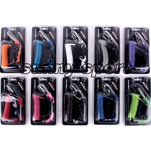 Scuba Diving Lanyard Coil with Clip and Quick Release Buckles for Camera For Diving underwater photography Spring rope