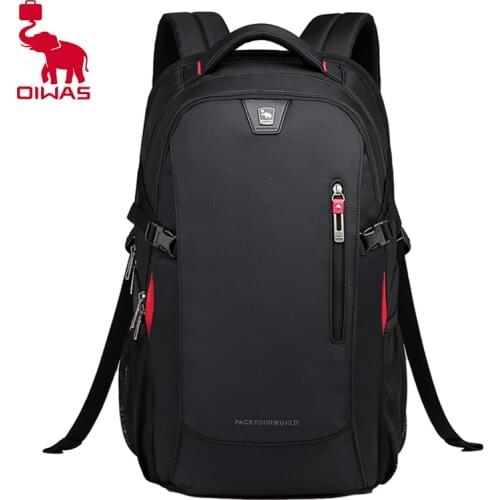 OIWAS 29L Men Shoulder Bag Oxford Cloth Business Laptop Backpack Fashion Large Capacity For Women Teenage Traveling Sport Hiking