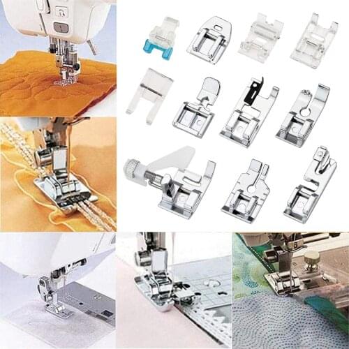 Sewing Machine Universal Durable Zinc Alloy Feet 11pcs Presser Foot Sewing Machine Singer Brother Machines Mini