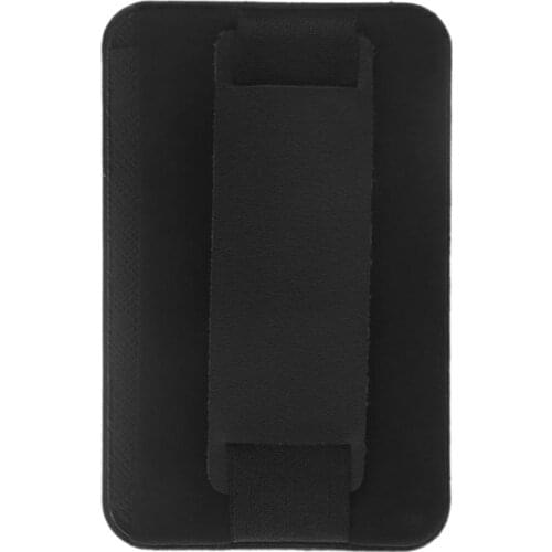 THINKTHENDO Lycra + PU Leather Adhesive Sticker Back Cover Card Case Pouch Stand Holder For Cell Phone Sticker Card Pouch