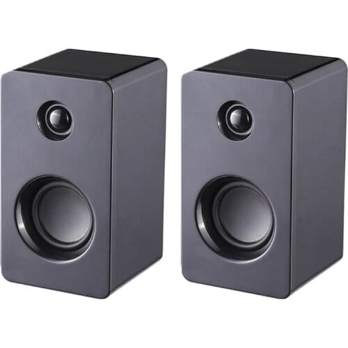 USB Computer Speaker Laptop Speaker with Stereo Sound & Enhanced Bass Portable Mini Sound Bar for Windows PCs Desktop