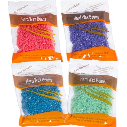 100g Wax beans Hard Hot Film Waxing Beans Bead Pellet Armpit Arm Legs Hair Removal No Strip Depilatory Wax-melt Warmer Machine