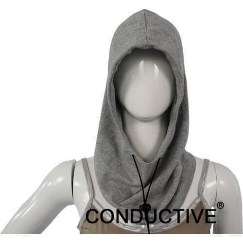 BLOCK EMF Radiation Protection Head Pullover Cap Shielding Hoodle Hat