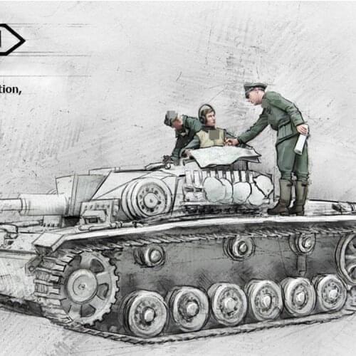 1/35 Resin Model figure GK Soldier The Last Instuctions, Kharkov 1943 Military theme of WWII Unassembled and unpainted kit
