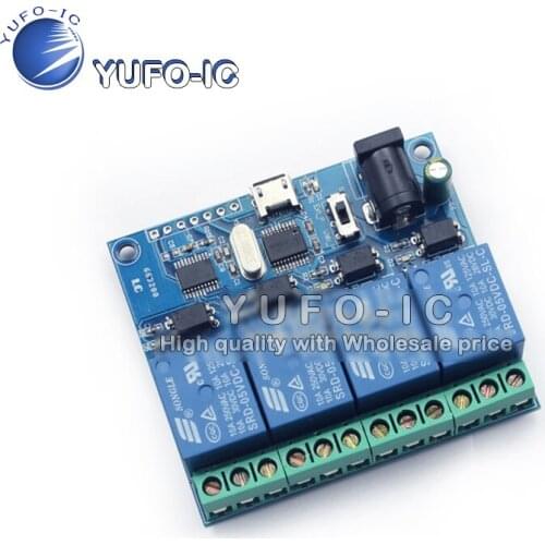 4 Four Channel 4 Channel USB Relay Module USB Intelligent control Switch USB computer switch