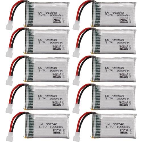 For KY601S Drone Battery 3.7V 1000mAh Lipo Battery for KY601S Syma X5 X5C X5SC X5SW TK M68 MJX X705C SG600 RC Quadcopter Parts