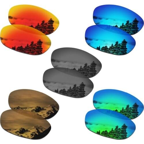 SmartVLT 5 Pairs Polarized Sunglasses Replacement Lenses for Oakley Fives 2.0 - 5 Colors