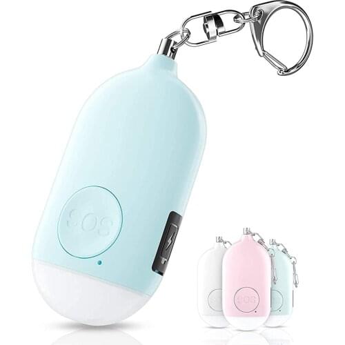 130dB Self Defense Alarm Keychain with Emergency LED Flashlight Security Personal Protection Devices for Women Girls Kids