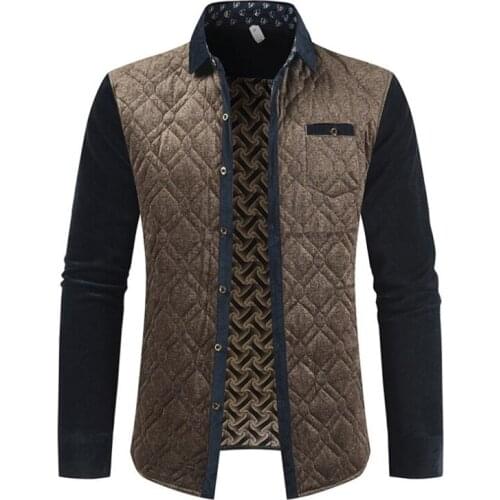 Brand Mens Jackets and Coats Patchwork plaid Designer fleece Jackets Men Outerwear Winter Coat Fashion Spring Male Clothing