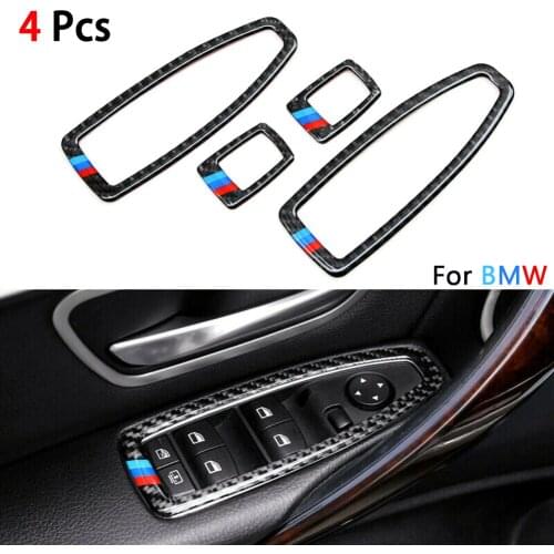 For BMW F20 F30 F34 F36 F48 1 3 4 Series Car Door Window Switch Frame Trim Cover Automotive Interior Sticker Accessories