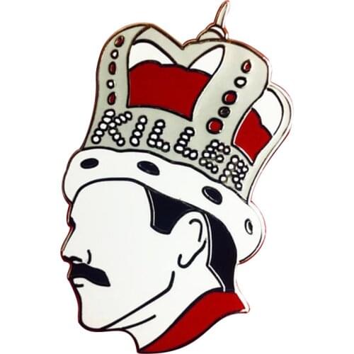 Freddie Mercury Killer Queen Badge Patrick Myers Enamel Pin iconic music star Brooch our favorite idol Accessory