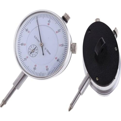 KSOL Dial Indicator Gauge 0-10mm Meter Precise 0.01 Measuring Tool Resolution Concentricity Test