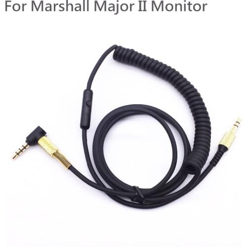 Headphone Cable for Major 2 Major II Monitor with mic Voice Control Headset Drive-by-wire Cable for Iphone Samsung LG Android