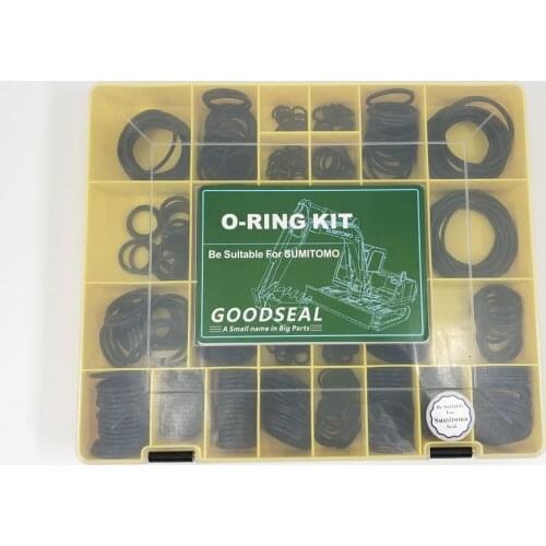 The O-ring kit is suitable for the excavator Sumitomo 32sizes 510 pcs nitrile butadiene-90 O-ring kit