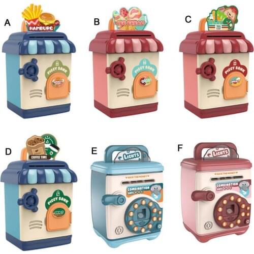 Piggy Bank Simulation Gift Fingerprint Password Storage Tank Educational Toy for Children Educational Toy