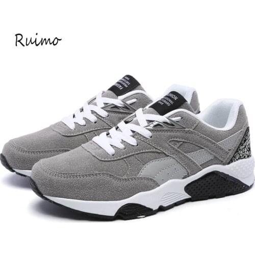 Sports Shoes Sneakers Running Shoes Men Shoes Rubber Sole Trend Lace-up Jogging Outside for a Walk Women Shoe Black Flat heel