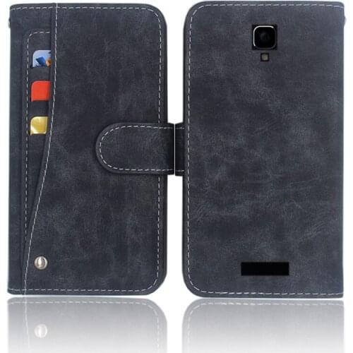 Hot! Highscreen Boost 3 Case High quality flip leather phone bag cover case for Highscreen Boost 3 with Front slide card slot