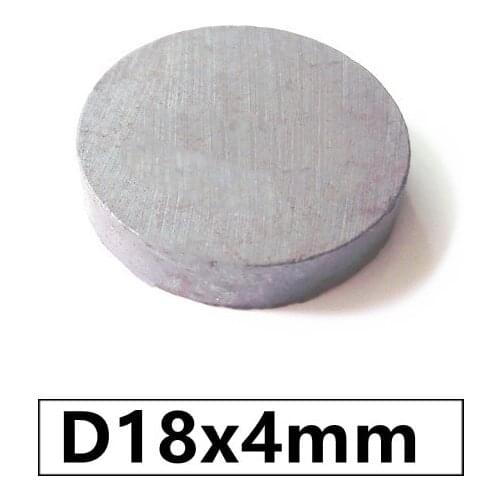 10-30pcs/lot Y30 Disk Ferrite Magnet 18*4 mm Permanent magnet 18mm x 4mm Black Round Speaker magnet 18x4 mm
