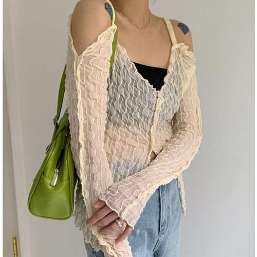 MultiBest Women's Transparent Shirts