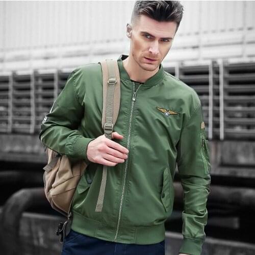 2018 New brand Pilot Air Force Men Bomber Jacket Men Army Outerwear Coats Jackets Sportwear Ma-1 Flight Jacket