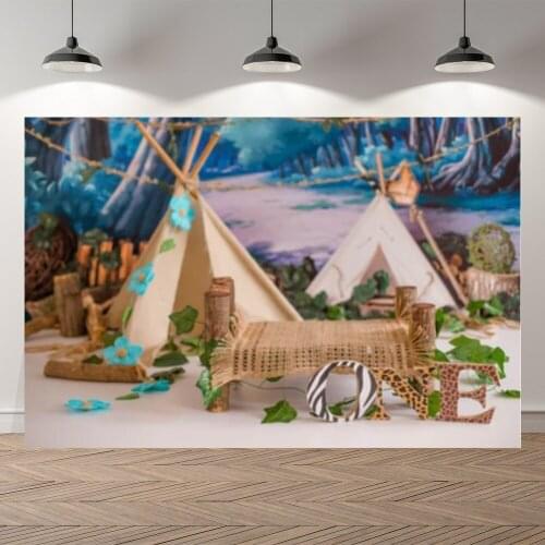 Neoback Photo Backdrops One Year Kids Portrait Birthday Party Poster Professional Studio Photographic Backgrounds Photocall