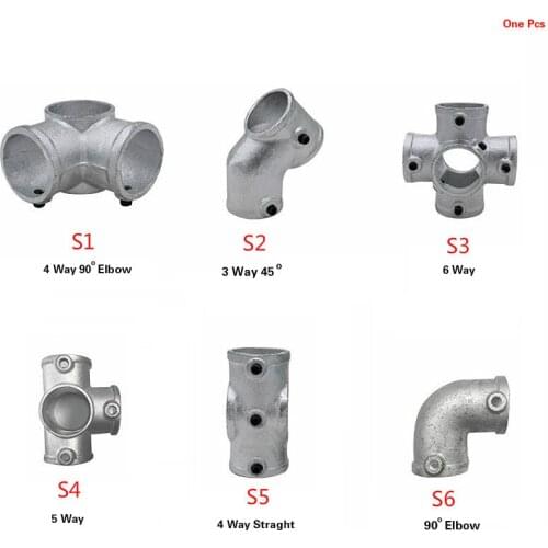 Galvanized Cast Iron Slip-on Fittings Handrail Fittings Welded Pipe Fence Joint For Taking The Guess Work Out of Making Handrail